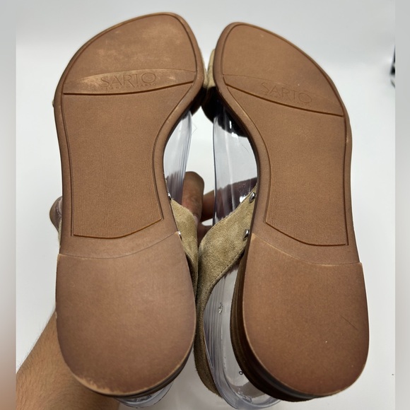 Frank Sarto Women's Tan Sandals Size 8.5 - Picture 5 of 6